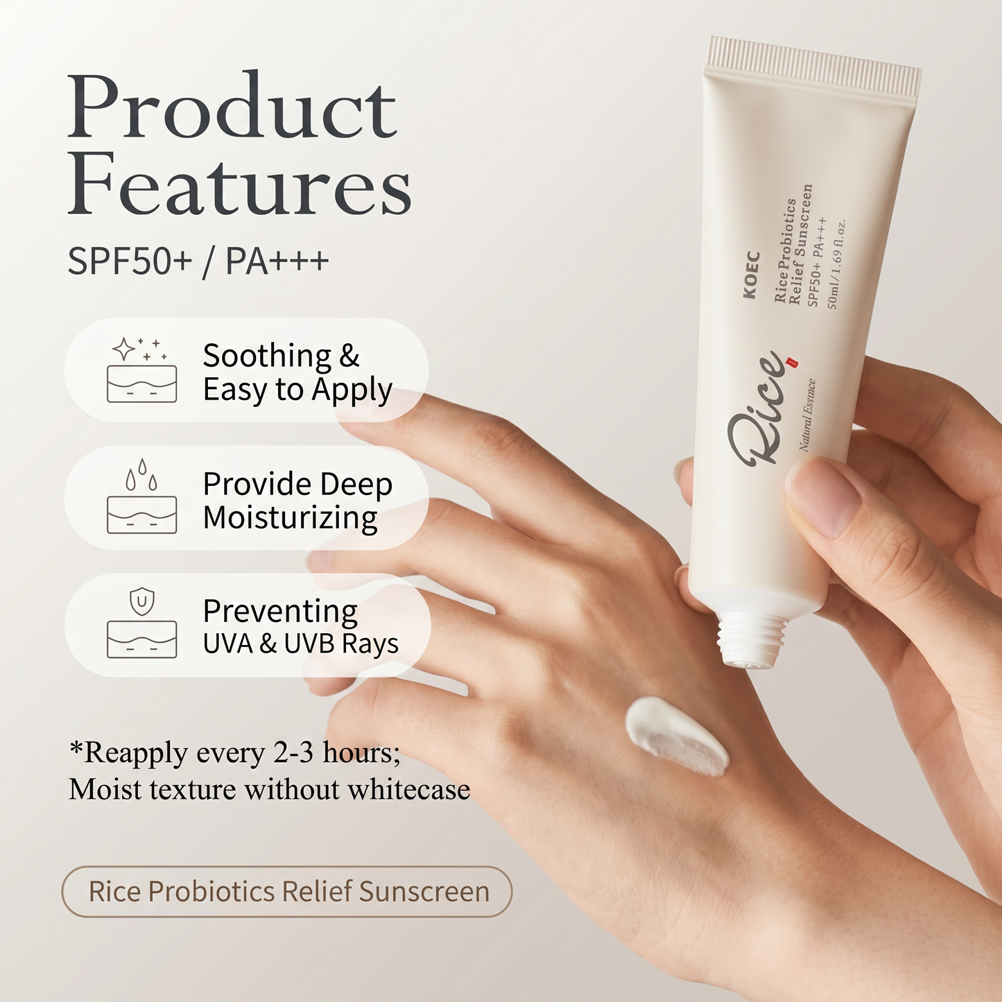 KOEC Essentials Rice Probiotic Sunscreen