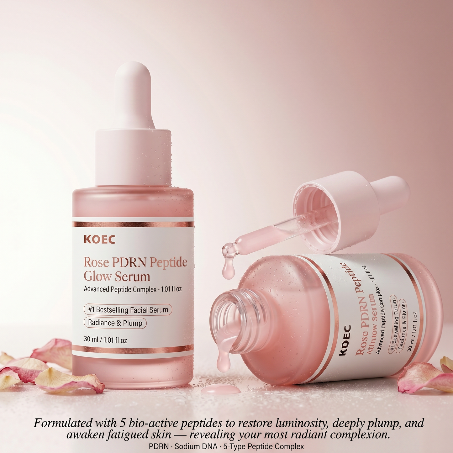 Rose PDRN Peptide Glow Serum