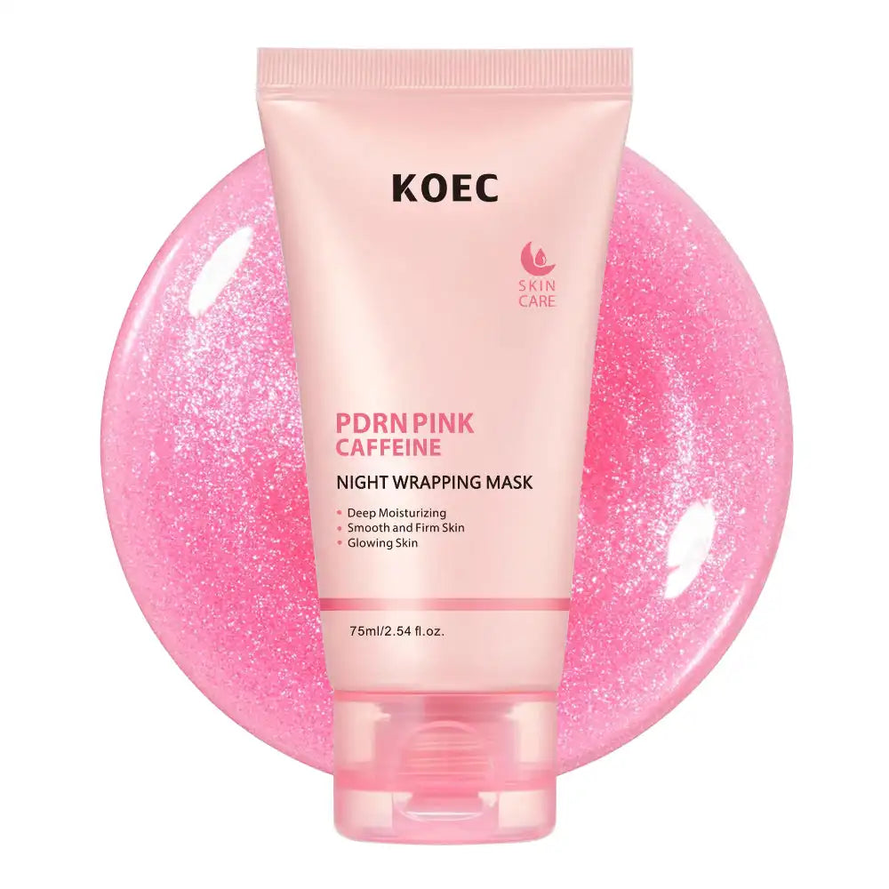 75ml KOEC PDRN Pink Caffein Night Wrapping Peel Off Facial Mask Moisturizing Firming Glowing Revitalizing Collagen Niacinamide