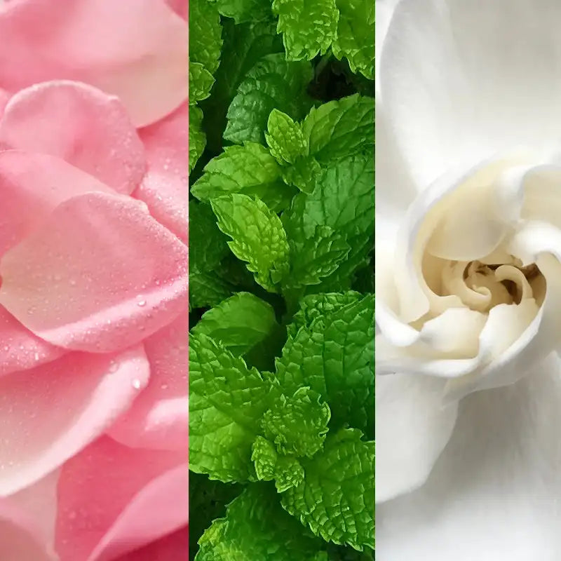 100ml KOEC Rose Water Herb Face Spray Hydrating Rejuvenating Refreshing Cooling Non-Irritating Rose Extract Glycerin Menthol Oil