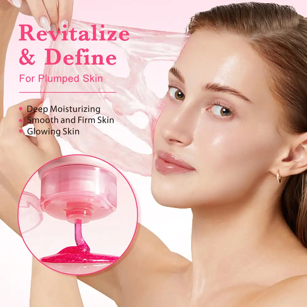 75ml KOEC PDRN Pink Caffein Night Wrapping Peel Off Facial Mask Moisturizing Firming Glowing Revitalizing Collagen Niacinamide