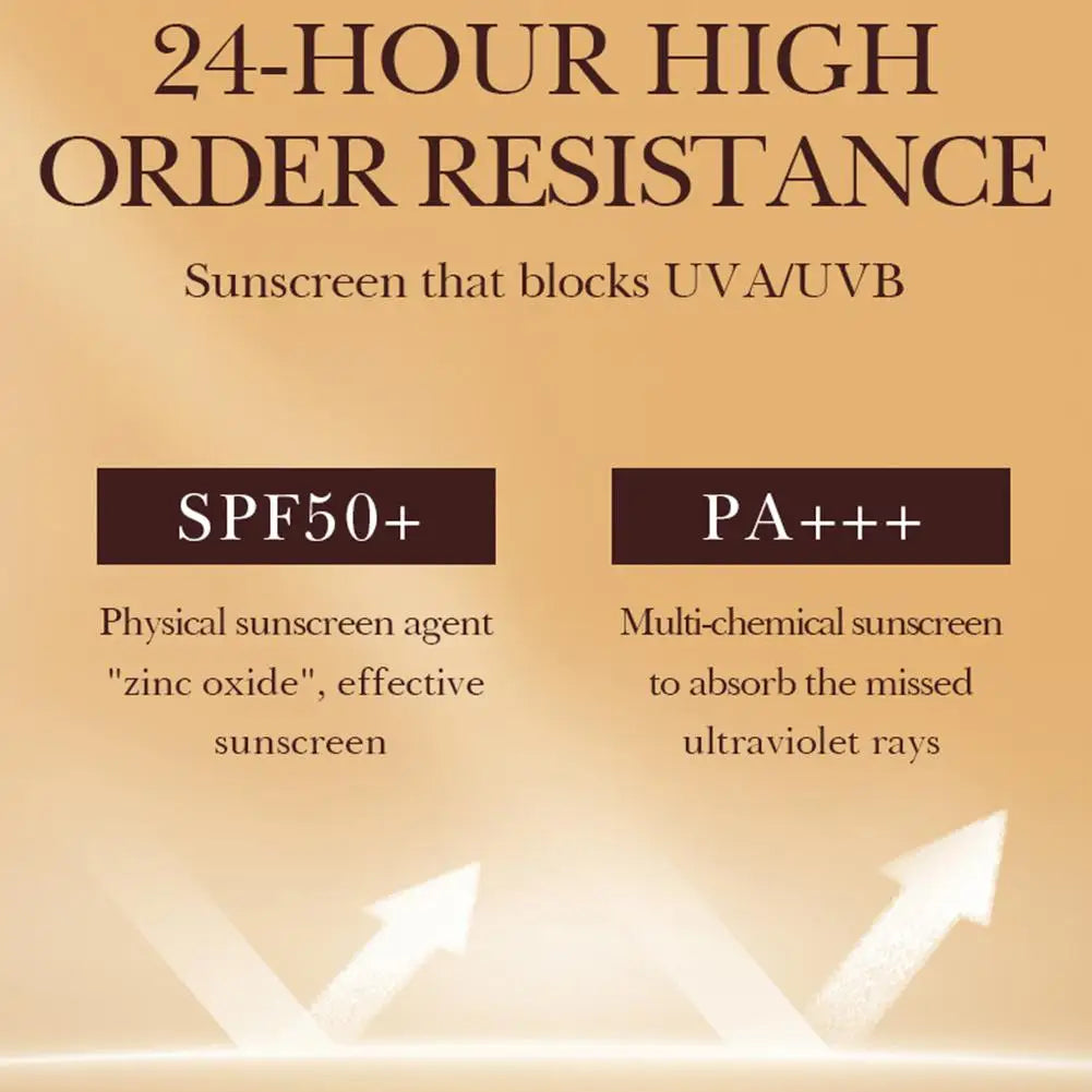BB Cream Foundation 2colors Brighten Even Skin Tone Liquid Concealer Gold Snail SPF 50 Sunscreen Moisturizing Cream Makeup Base